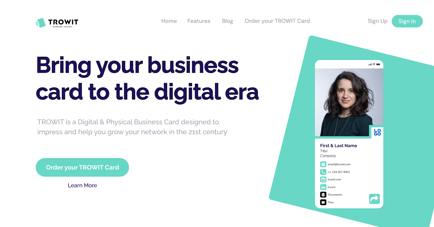 Screenshot of the TROWIT.